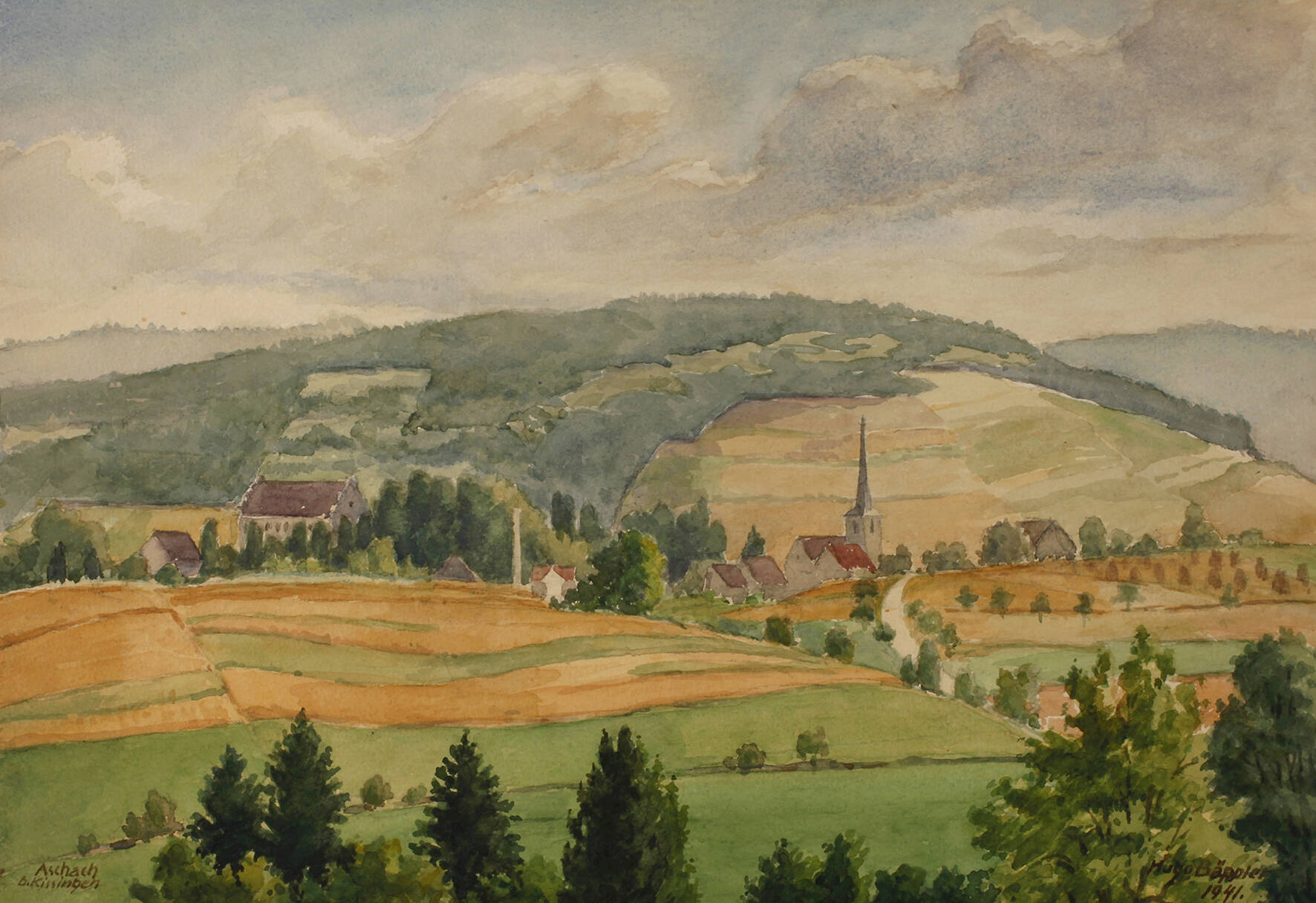 Prof. Hugo Bäppler, Ansicht Aschach bei Kissingen