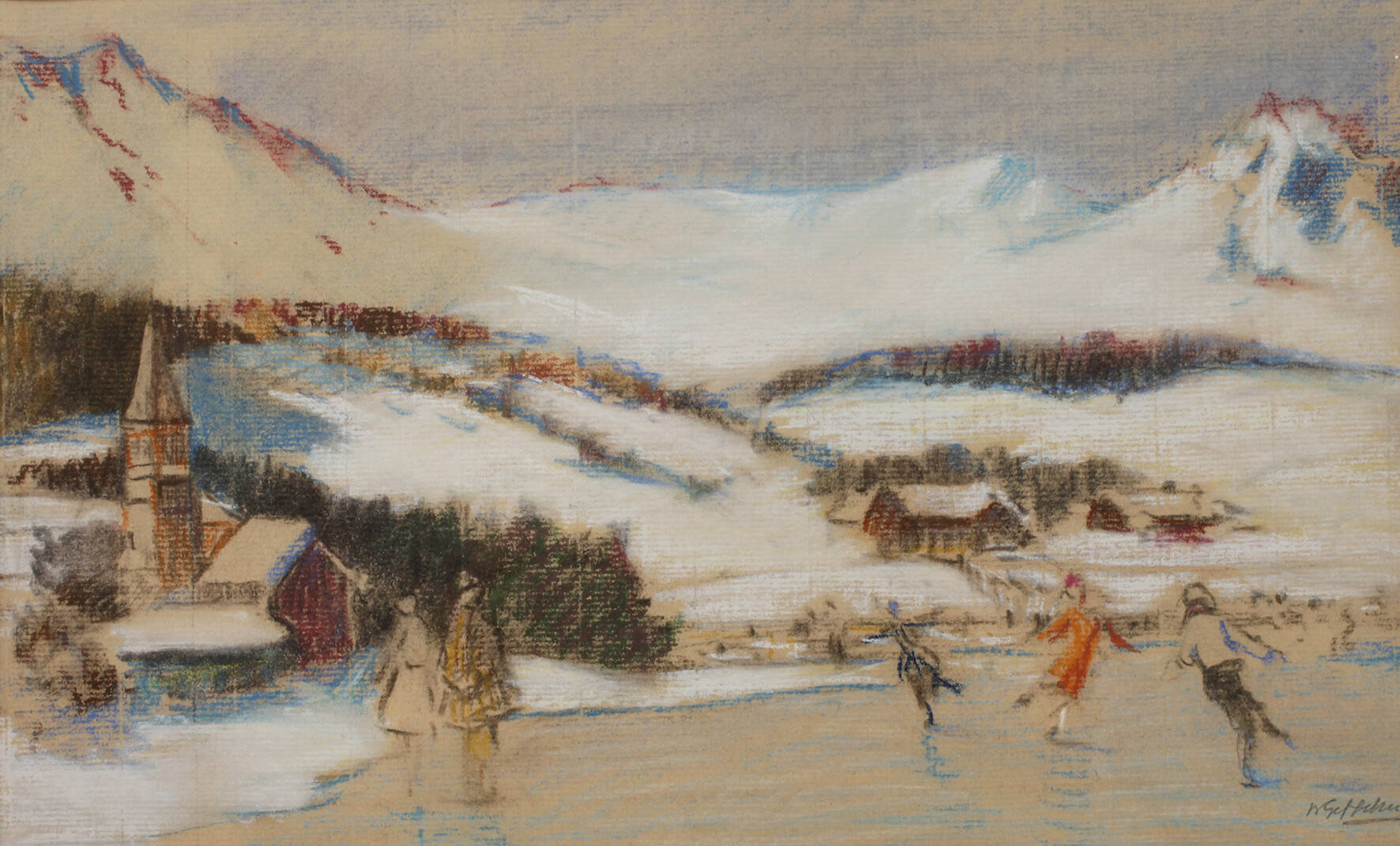 Prof. Walter Geffcken, Eisvergnügen