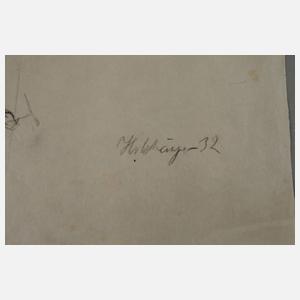 Ernst Holzhäuser, Stehender weiblicher Akt