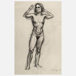 Ernst Holzhäuser, Stehender weiblicher Akt