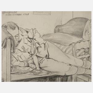 Ernst Holzhäuser, Schlafender Soldat