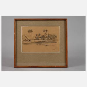 Raja Azhar Idris, Hütten am Fluss