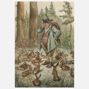 A. Krüger, Die Hasenversammlung