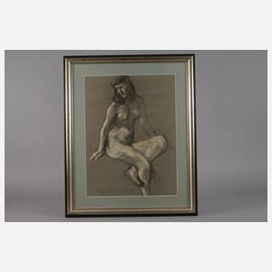 Lotte Laserstein, Sitzender weiblicher Akt