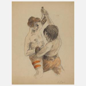 Erich Probst, Der Messerkampf