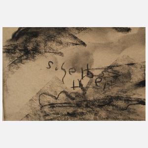 Hugó Scheiber, "Raubvogel im Geäst"