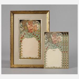 Carl Strathmann, Menükartenentwurf