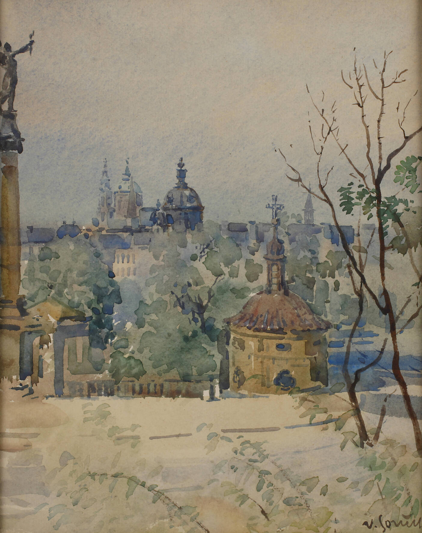 Blick über eine Großstadt