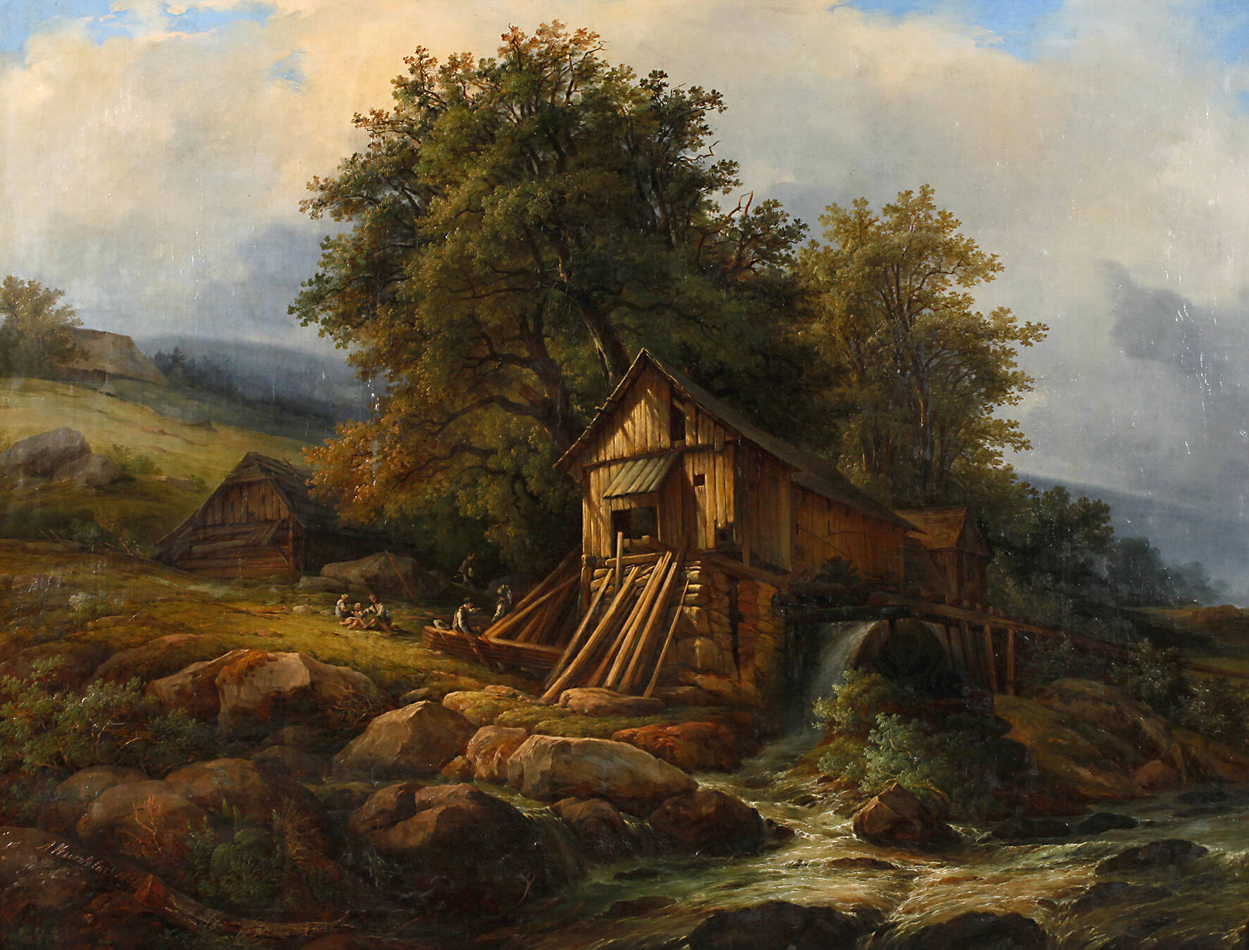 Adolph Kunkler, Die Hänselmühle im Loschwitzgrund