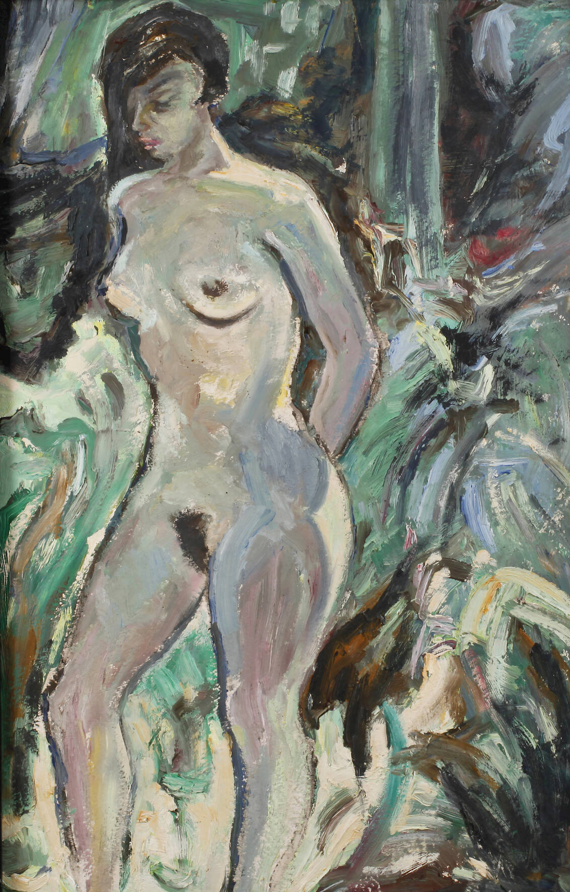 Walter Helbig, Stehender Mädchenakt