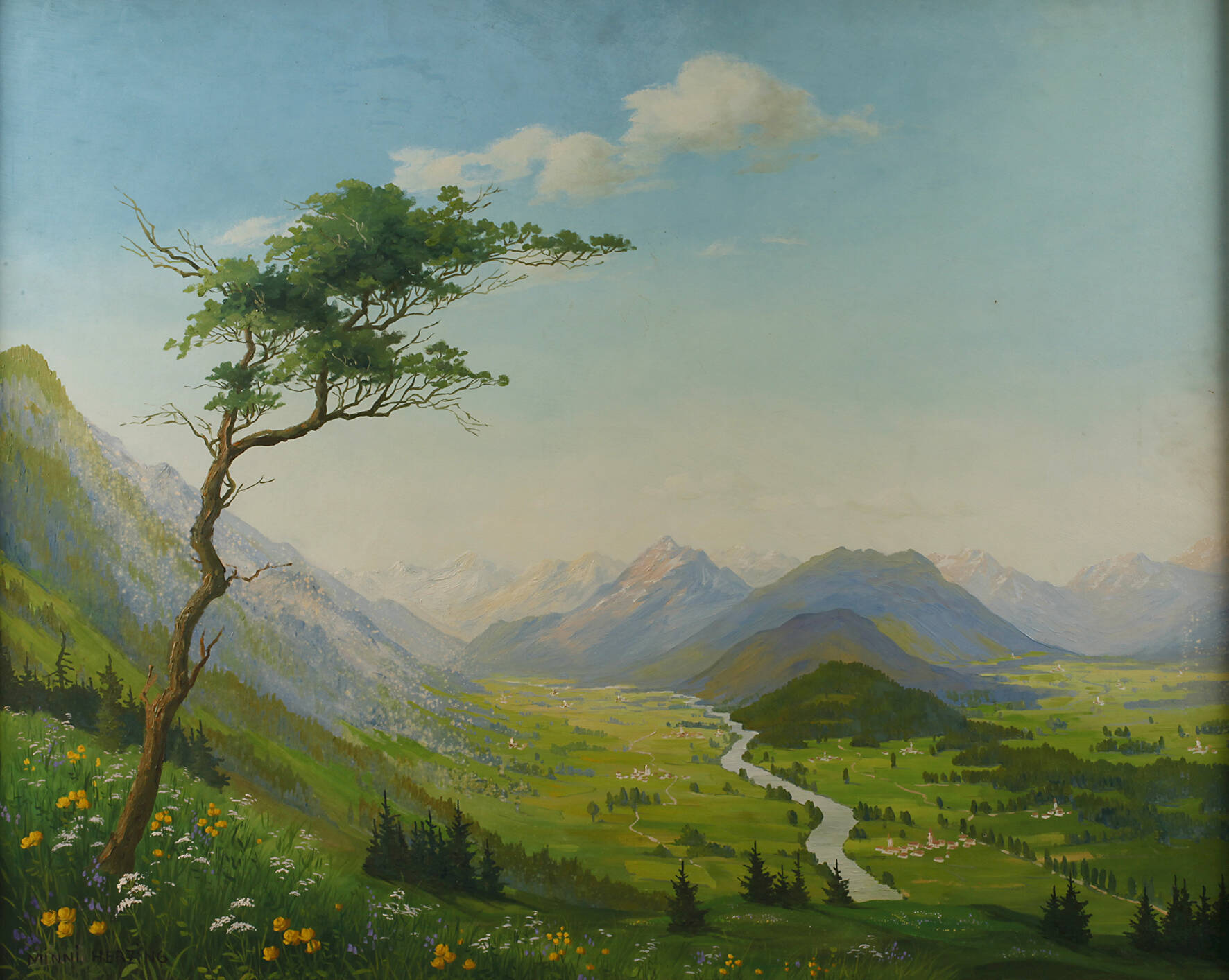 Minni Herzing, Windflüchter im Hochgebirge