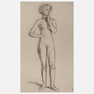 Prof. Ludwig von Hofmann, Stehender weiblicher Akt