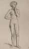 Prof. Ludwig von Hofmann, Stehender weiblicher Akt