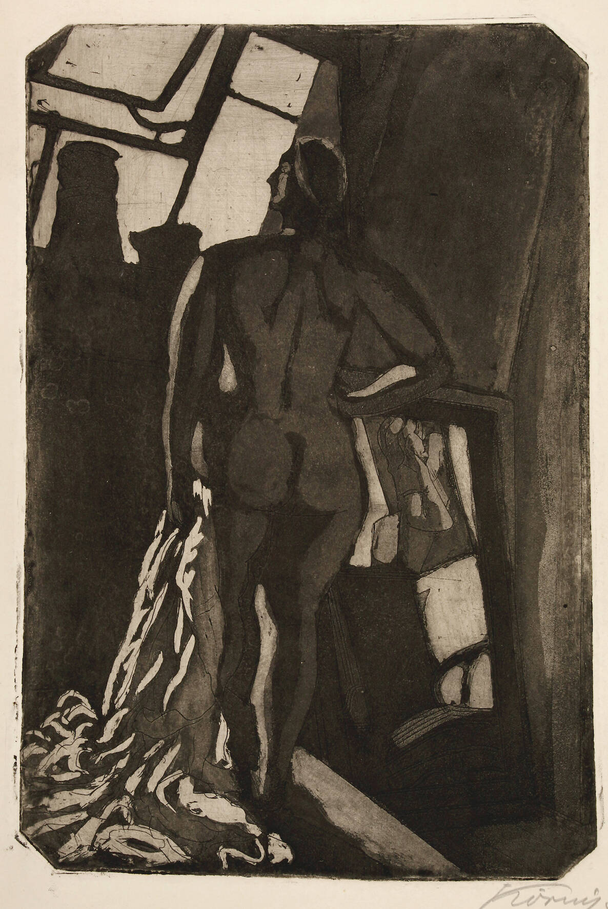 Hans Körnig, Akt im Atelier