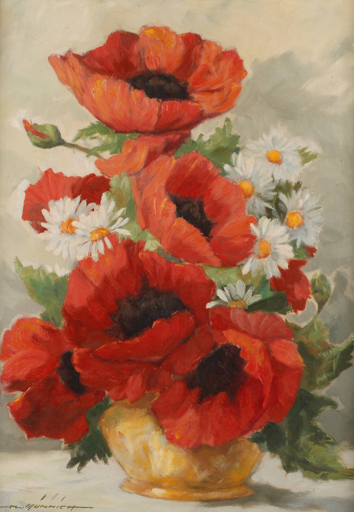 Hans Münnich, Blumenstillleben