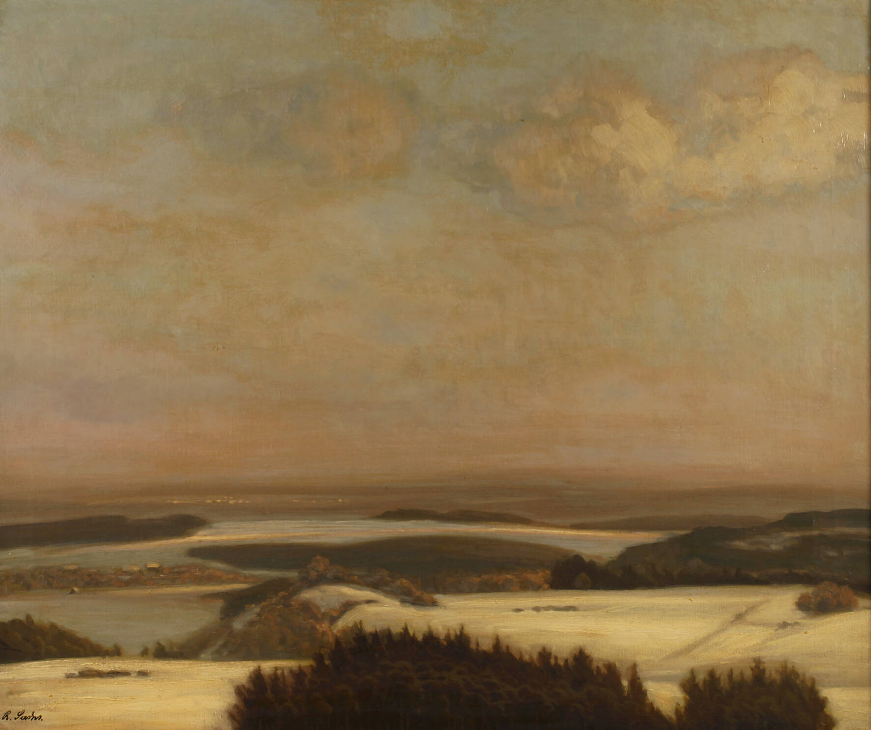 Richard Sachs, Weite Winterlandschaft