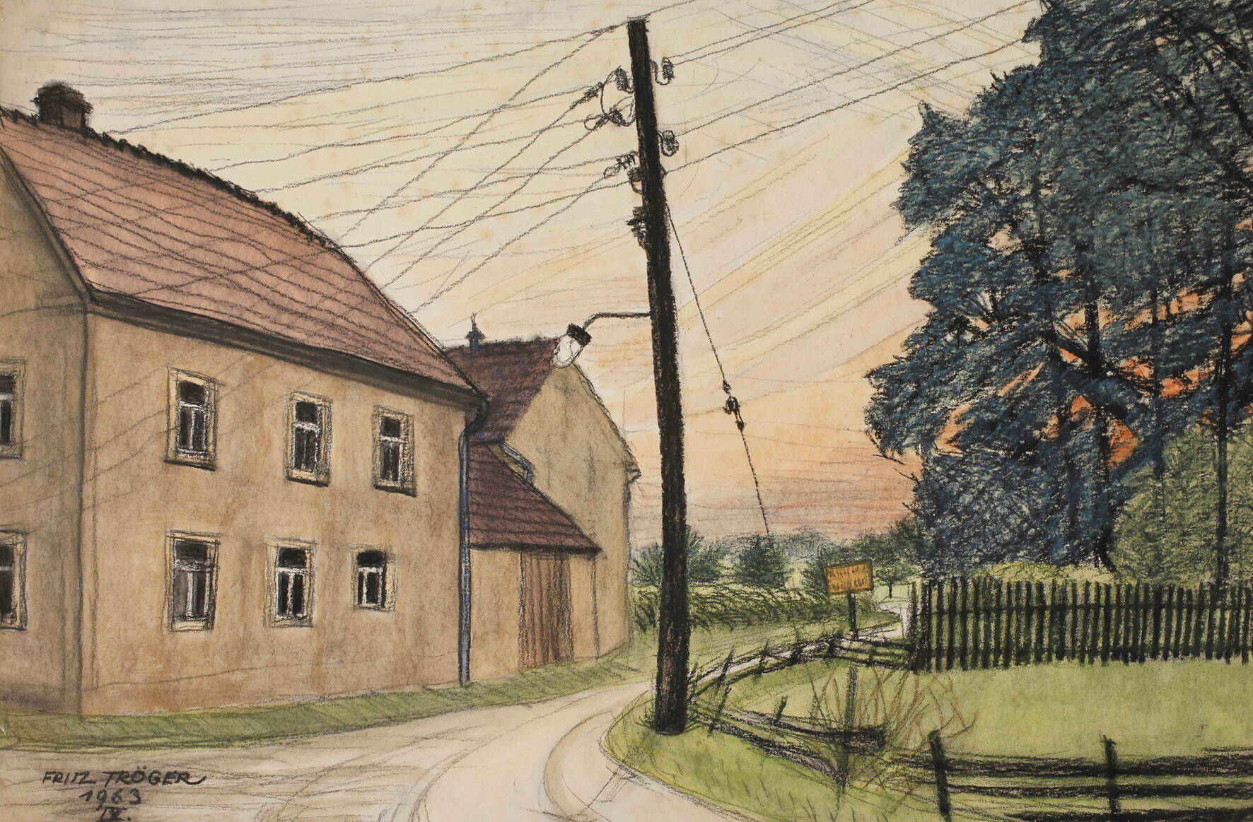 Fritz Tröger, Am Dorfrand