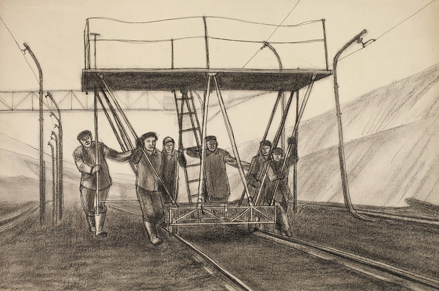 Fritz Tröger, Bei der Arbeit