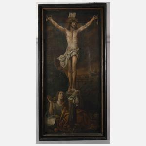 Gekreuzigter Jesus mit Maria Magdalena