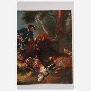 Johann Georg de Hamilton attr., Barocke Sauhatzszene