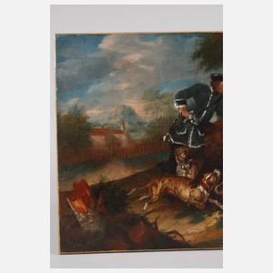 Johann Georg de Hamilton attr., Barocke Sauhatzszene