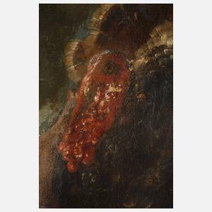 Barockes Stillleben mit Truthahn, 17. Jh.