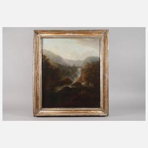 Landschaft mit Wasserfall