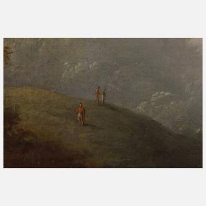 Landschaft mit Wasserfall