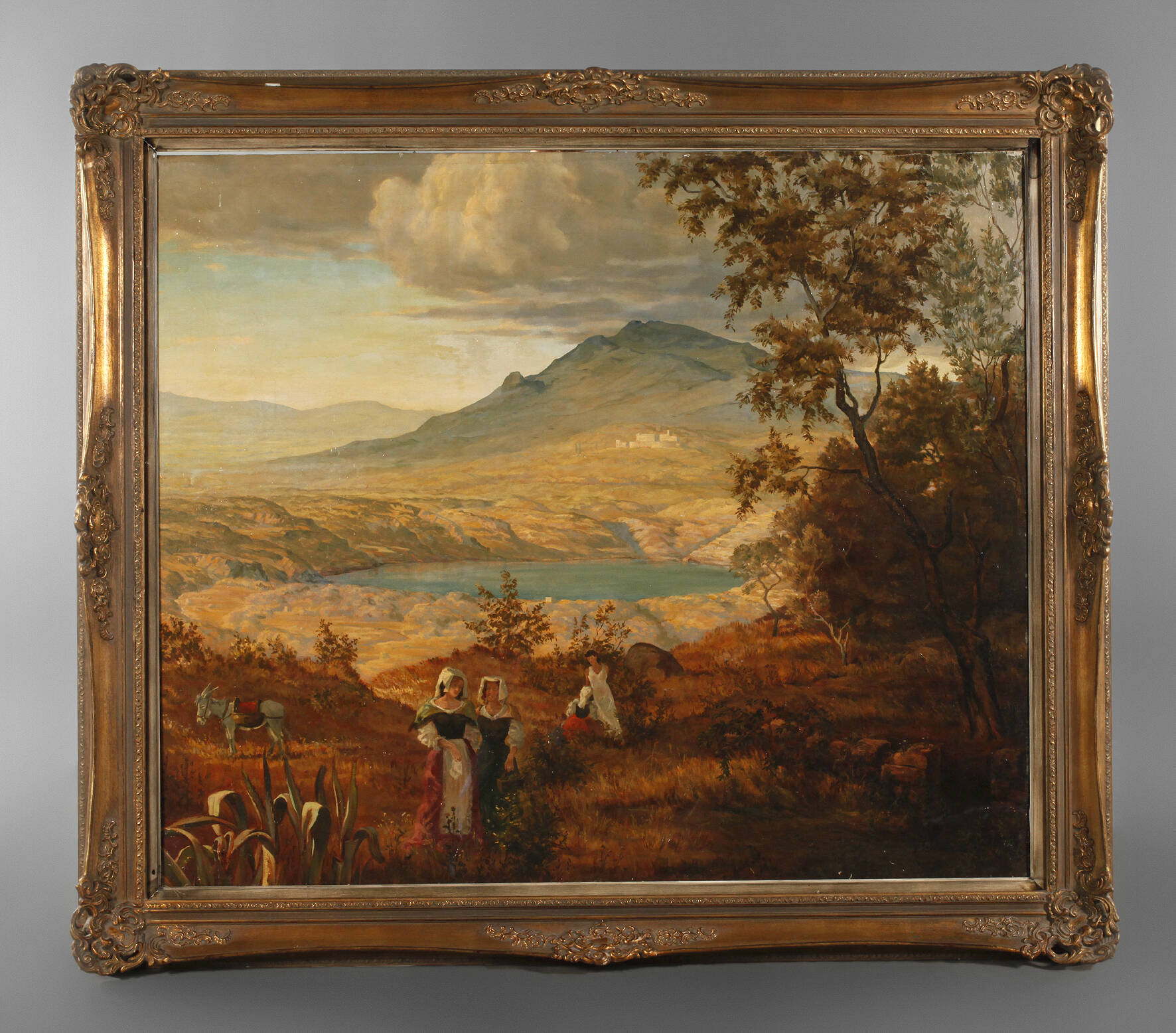 Oswald Achenbach, attr., Sommertag am Nemisee