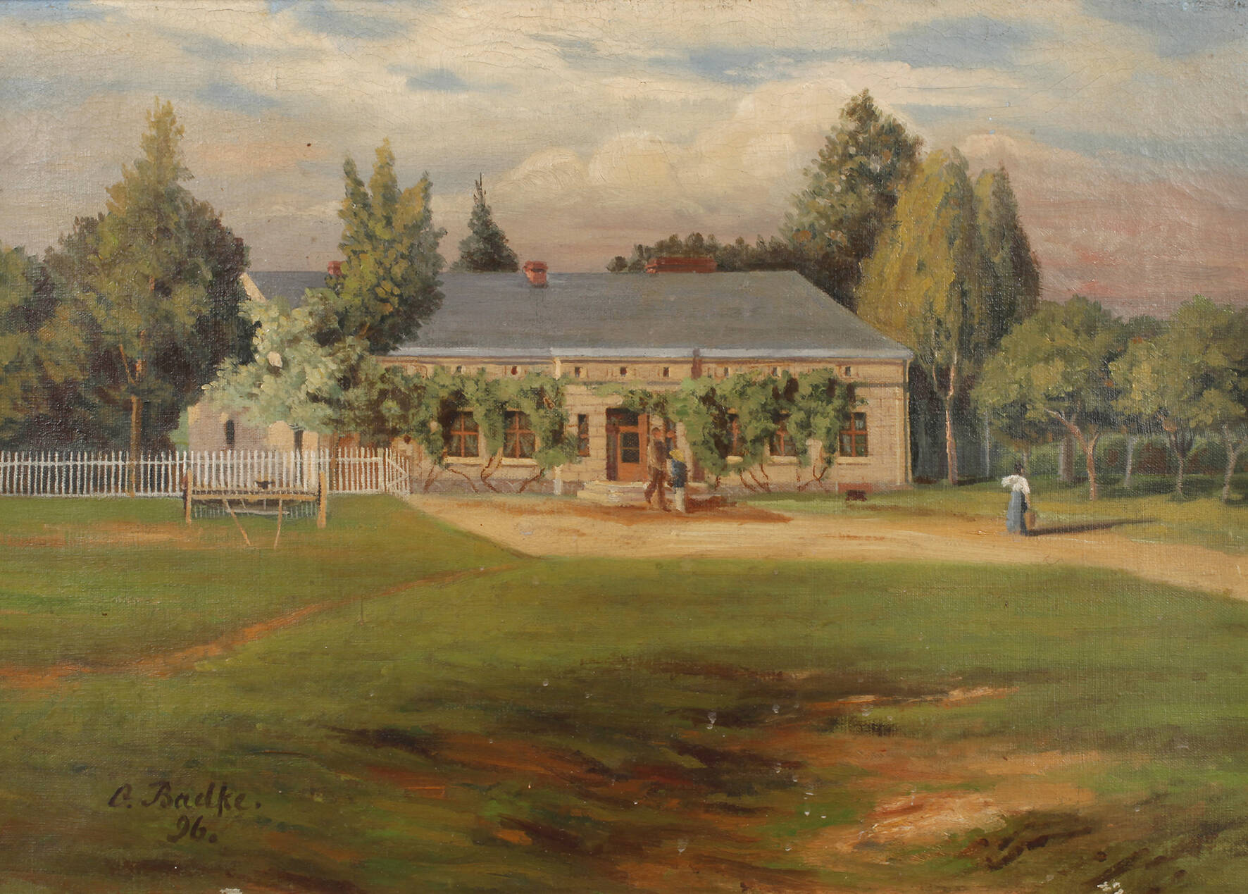 Otto Badke,"Gutshaus in Bilau"