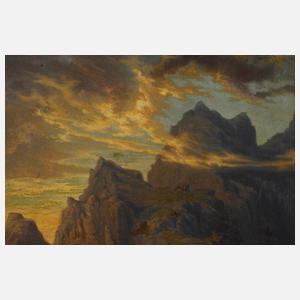 Wilhelm Georgy, attr., Abendstimmung