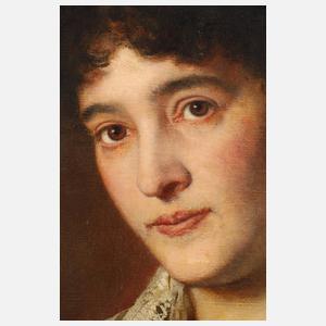 Prof. Andreas Groll, attr., Bildnis einer Mutter mit Tochter