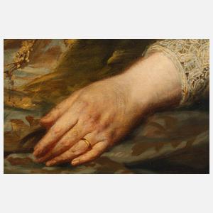 Prof. Andreas Groll, attr., Bildnis einer Mutter mit Tochter