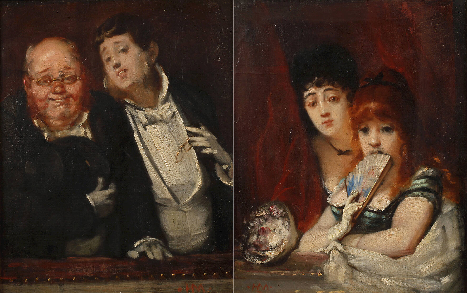 Hippolyte Michaud, Pendants "In der Oper"