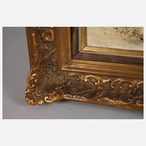 Prof. Emil Neumann, Winterliche Hasenjagd