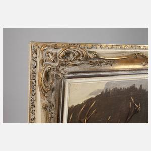 Prof. Otto Recknagel, Hirsch in Landschaft