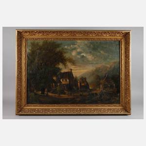 H. O. Schiele, Abendliche Mosellandschaft