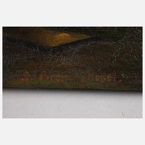 H. O. Schiele, Abendliche Mosellandschaft