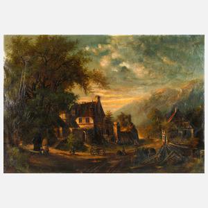 H. O. Schiele, Abendliche Mosellandschaft