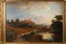 Carl Ludwig Schmitz, Romantische Landschaft mit Burgruine