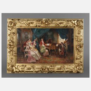 August Stephan, Musizierende Barockgesellschaft