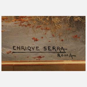 Enrique Serra y Auqué, In den pontinischen Sümpfen bei Rom