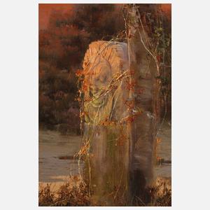 Enrique Serra y Auqué, In den pontinischen Sümpfen bei Rom