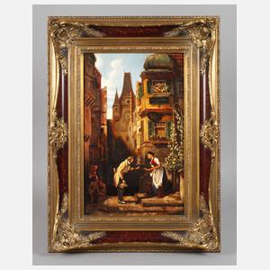 Kopie nach Karl Spitzweg, "Der Gratulant"