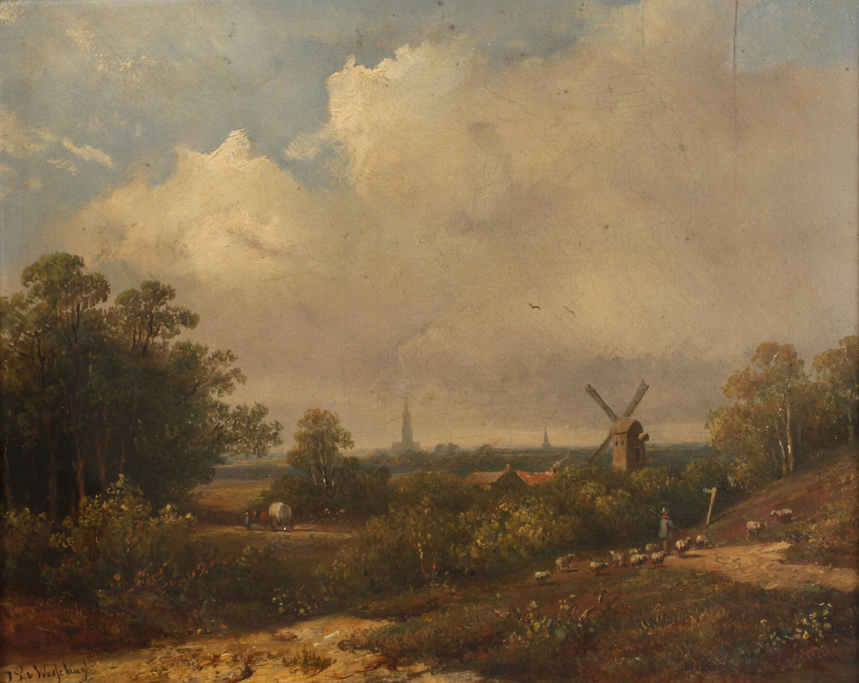 Johannes Pieter van Wisselingh, Idyllische Landschaft