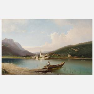 Friedrich Zahn, Blick auf Prien am Chiemsee