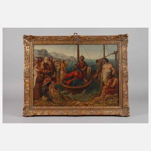 Jesus predigt am See Genezareth