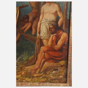 Jesus predigt am See Genezareth