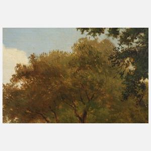 Romantische Landschaft mit Hirten