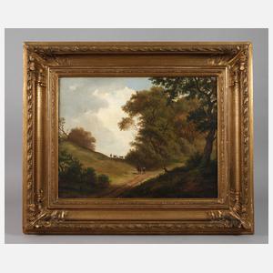 Romantische Landschaft mit Hirten